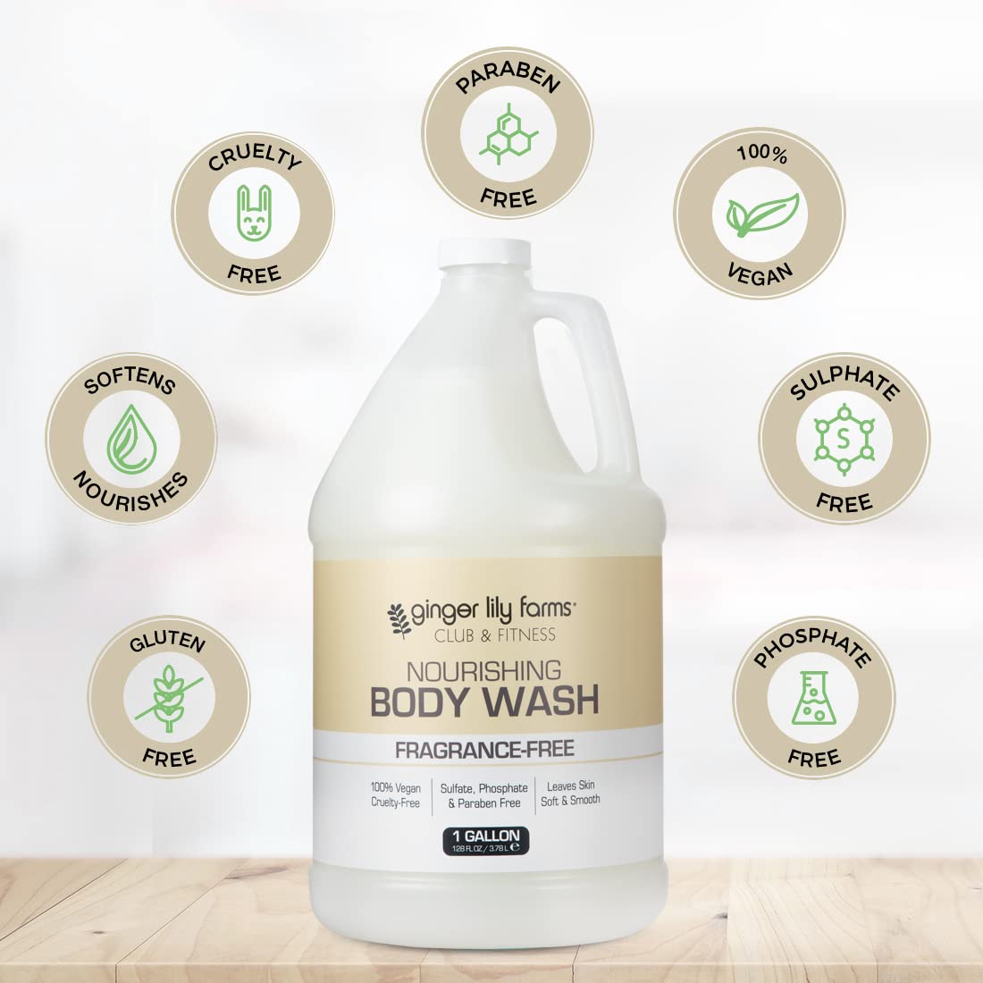 Ginger Lily Farms creamy lather texture demonstrating gentle hydration benefit