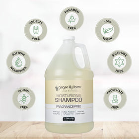 Ginger Lily Farms mounted dispenser in gym locker room for convenient access