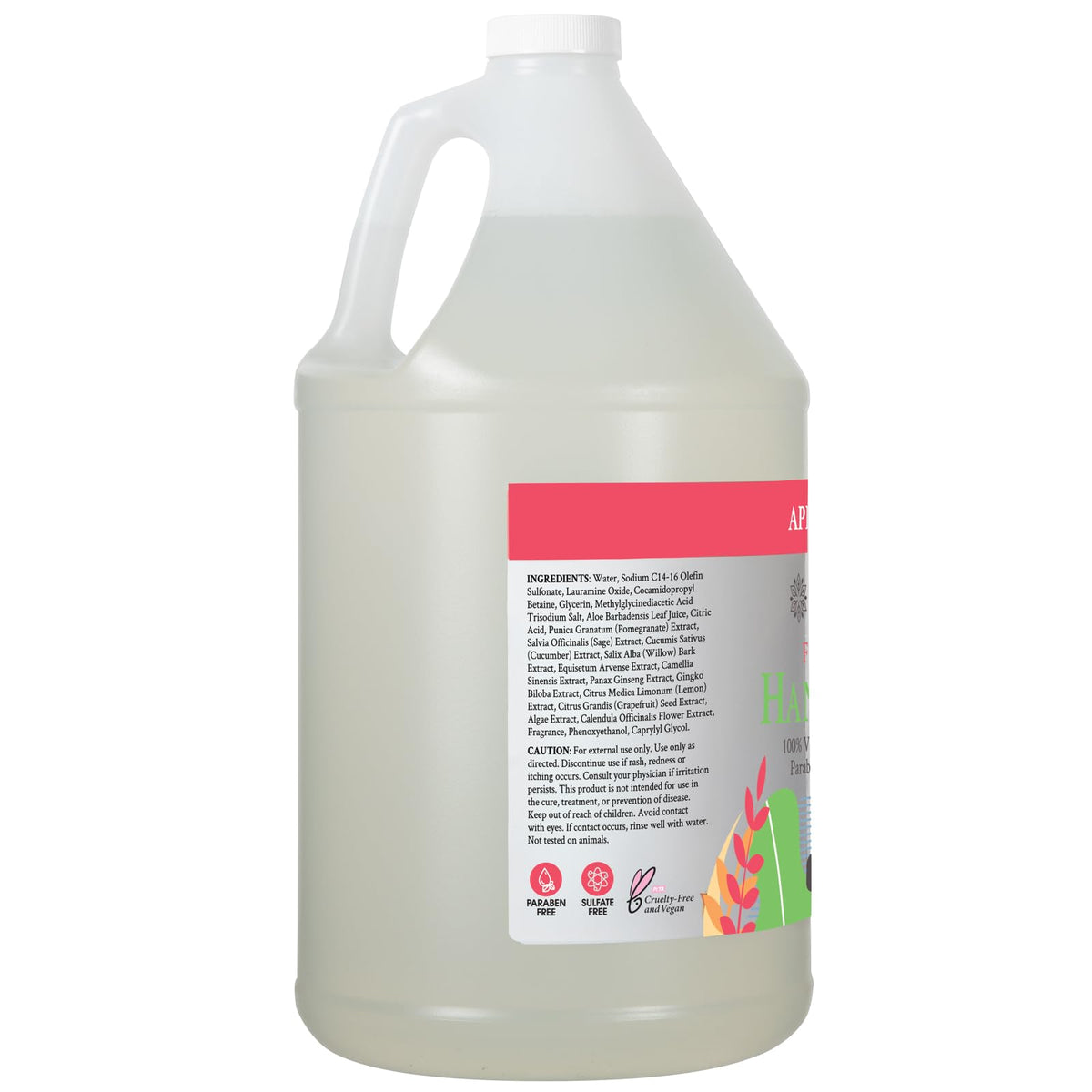 Ginger Lily Farms foam dispensing into hand showing creamy lather benefit