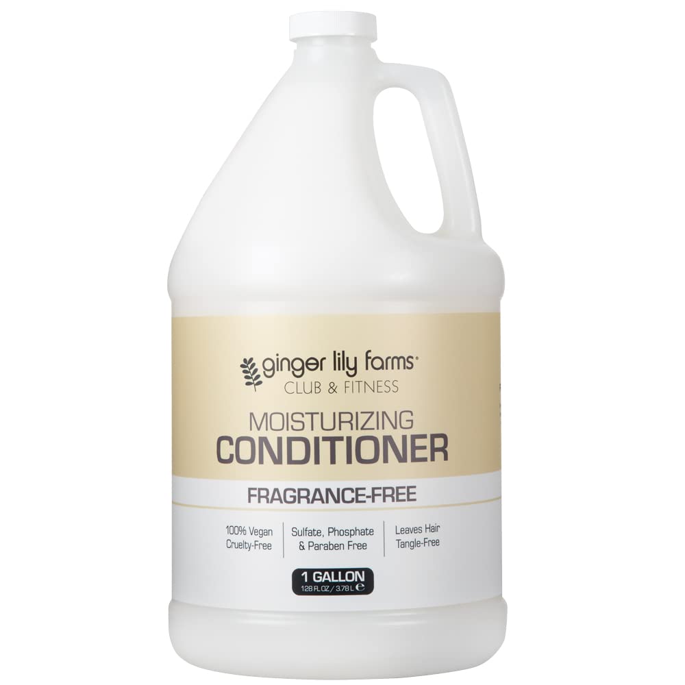 Ginger Lily Farms gallon bottle front view showing product and refill benefit
