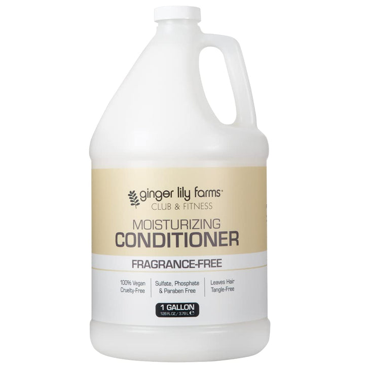 Ginger Lily Farms gallon bottle front view showing product and refill benefit
