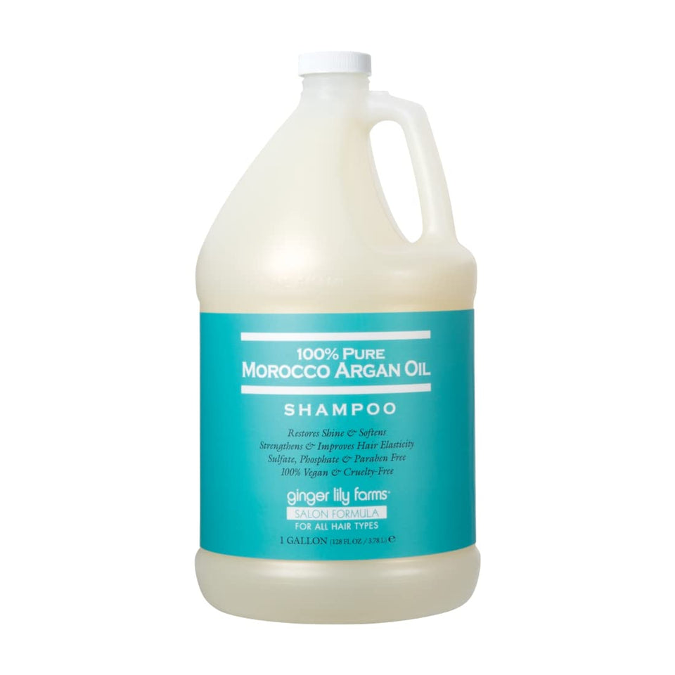 Ginger Lily Farms front view of gallon refill showing label and tamper-proof cap for easy refills