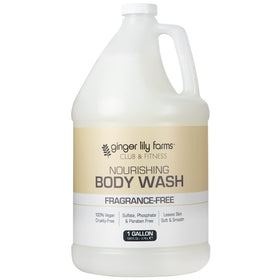 Ginger Lily Farms front gallon bottle showing clean refill packaging benefit