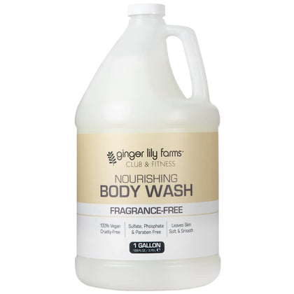 Ginger Lily Farms front gallon bottle showing clean refill packaging benefit