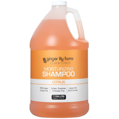 Ginger Lily Farms gallon packaging front view showing label and citrus scent benefit