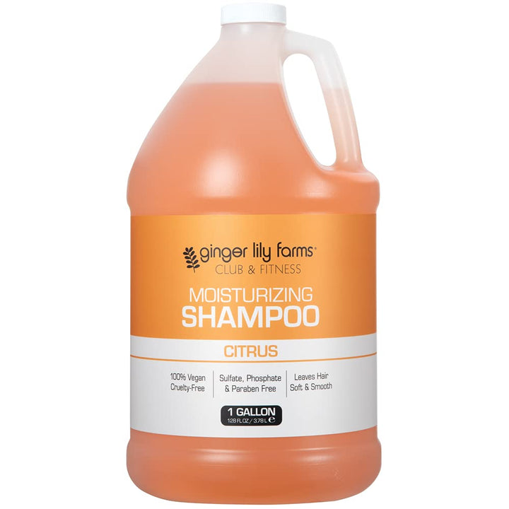 Ginger Lily Farms gallon packaging front view showing label and citrus scent benefit