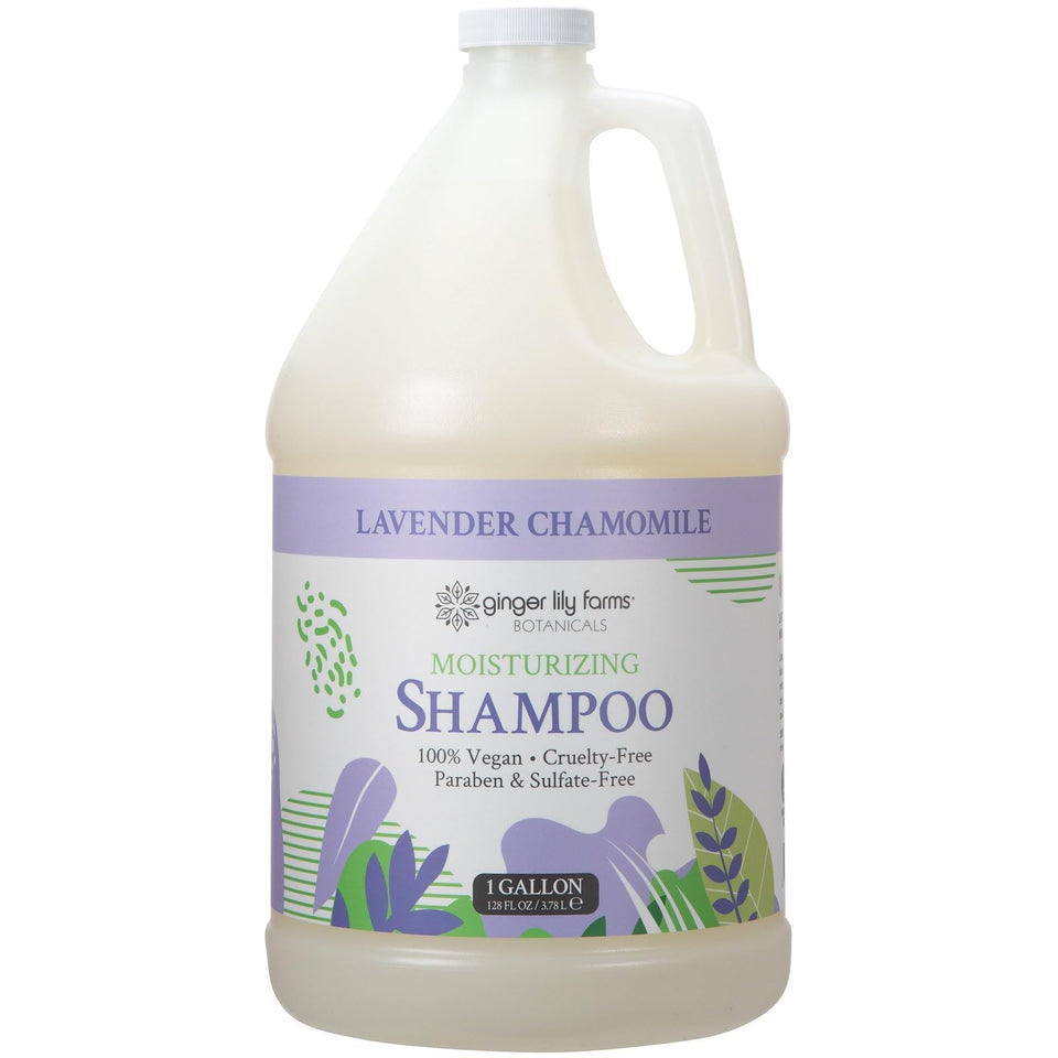 Ginger Lily Farms gallon front label showing product name and scent benefits