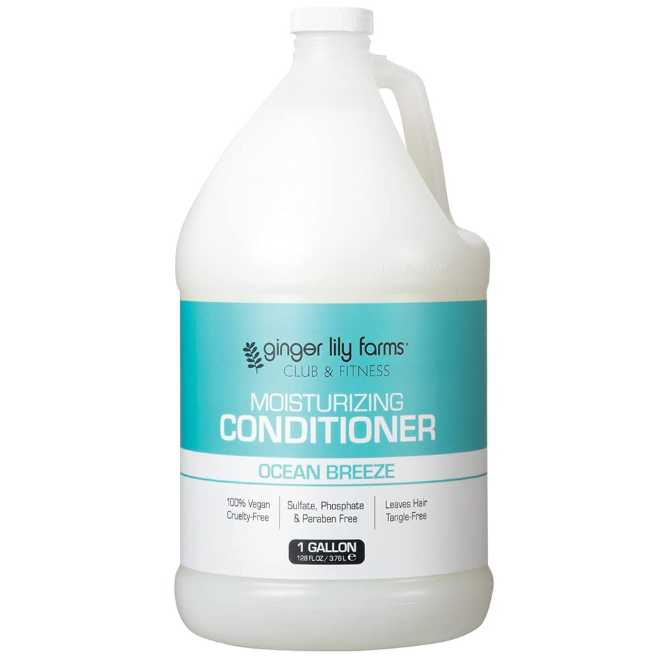 Ginger Lily Farms gallon front label showing product name and benefits