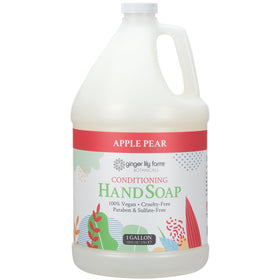 Ginger Lily Farms gallon front label showing product name and scent for clear identification