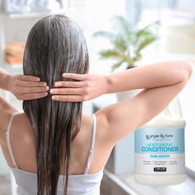 Ginger Lily Farms in shower dispenser ready for locker room convenience