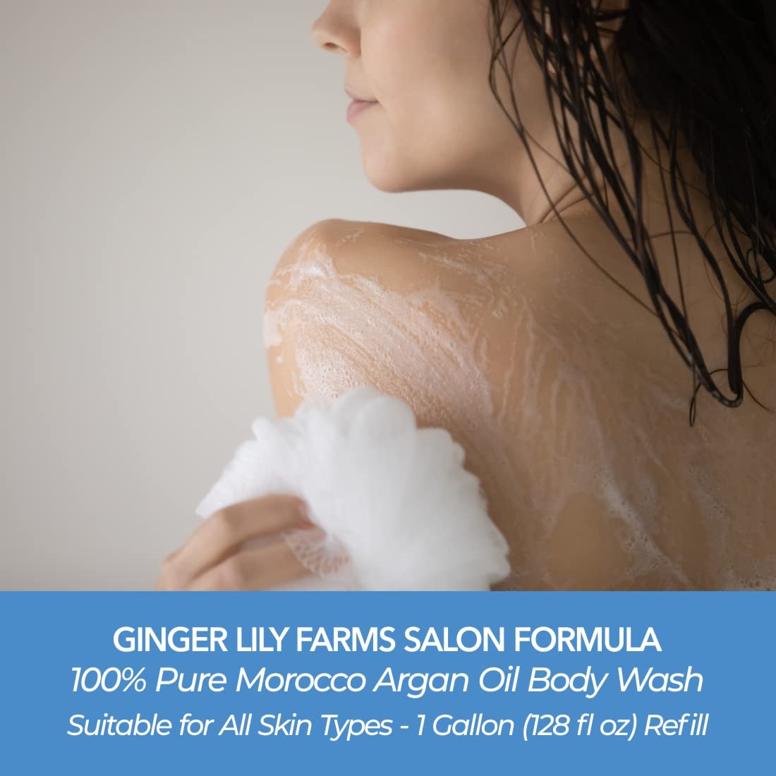 Ginger Lily Farms argan oil ingredient bottle highlighting natural nourishment