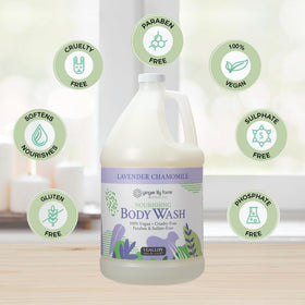 Ginger Lily Farms ingredients label highlighting botanicals and vitamins