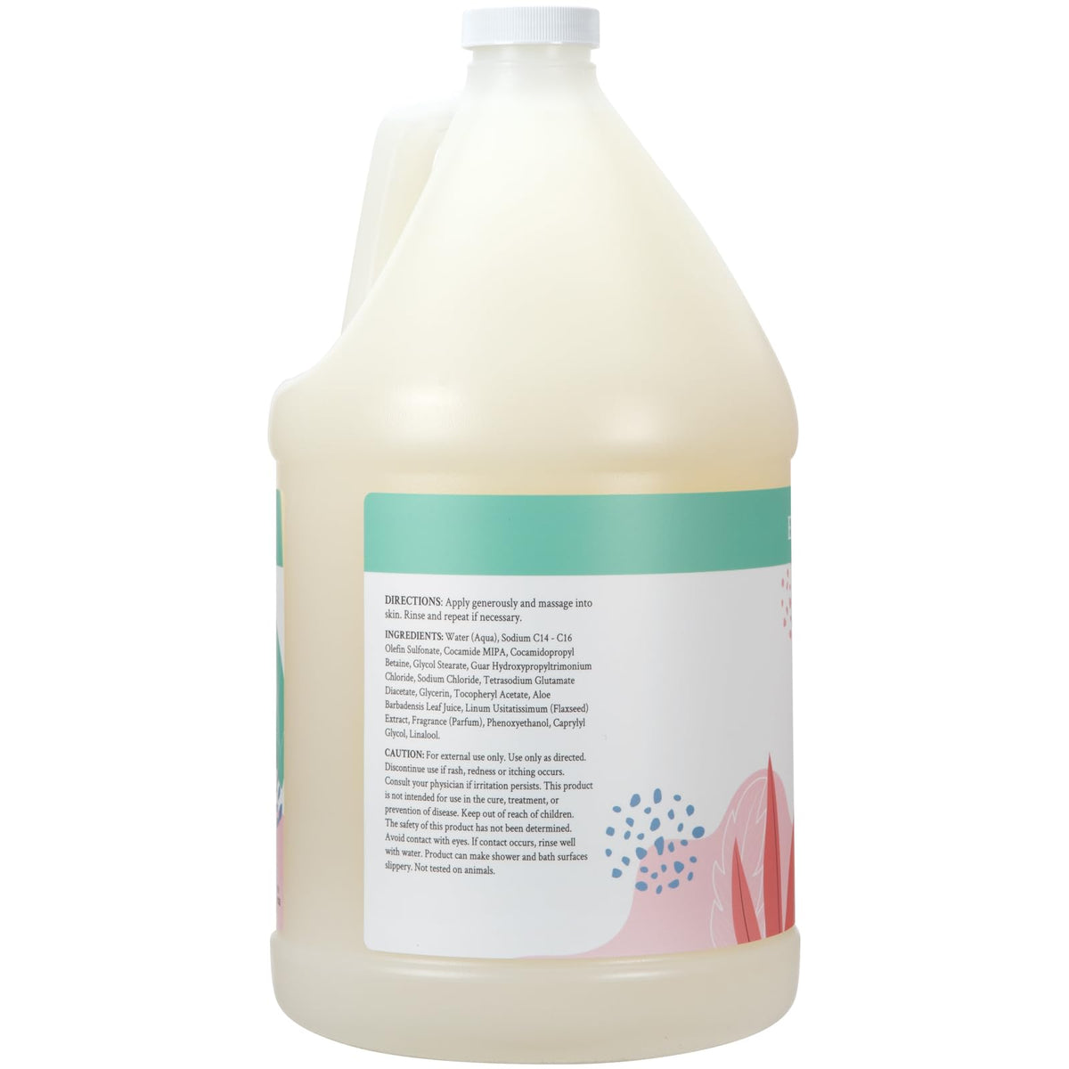 Ginger Lily Farms label close-up showing ingredient claims and certifications