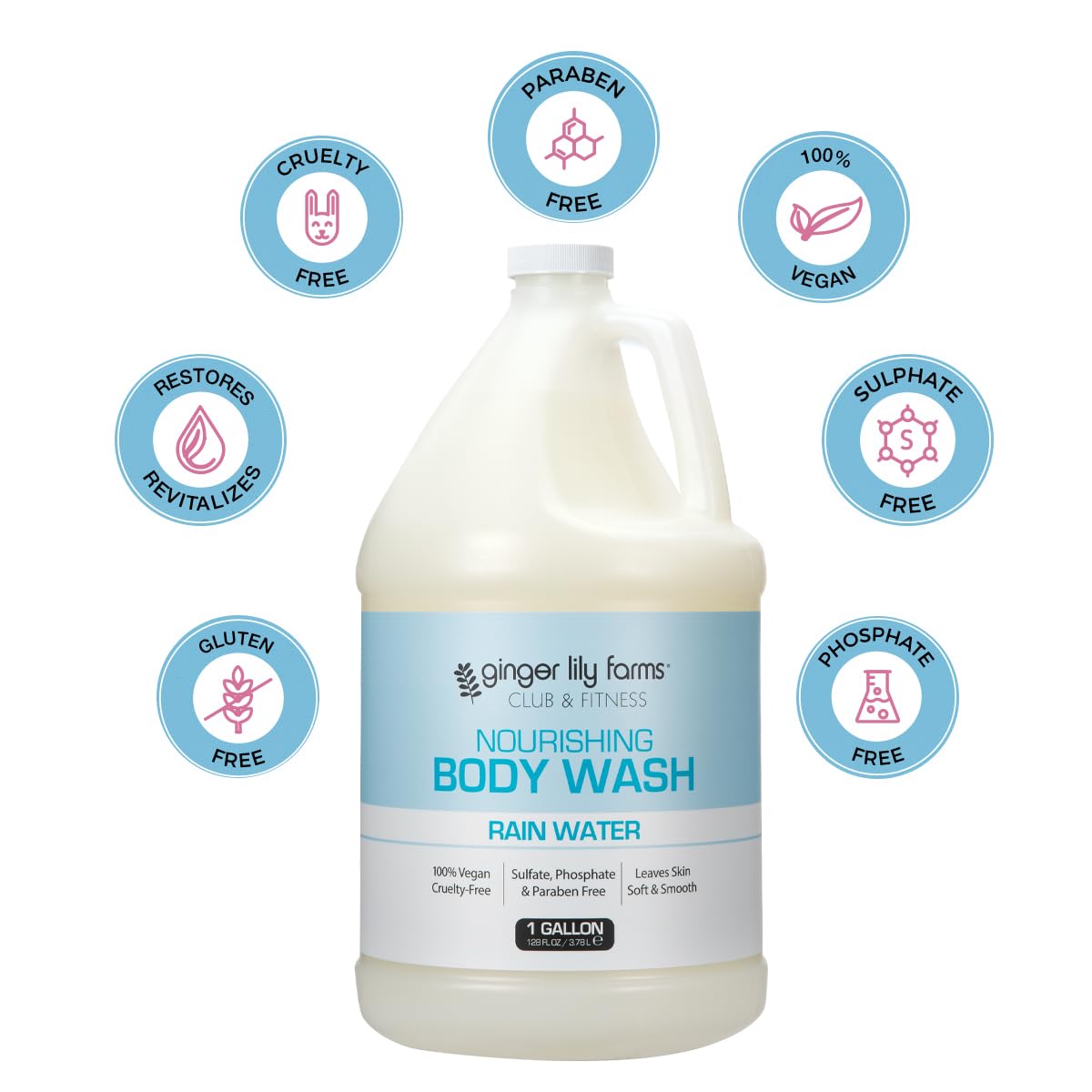 Ginger Lily Farms label and ingredients panel highlighting toxin-free formula