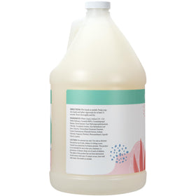 Ginger Lily Farms label and ingredients panel with botanical extracts and vegan claim