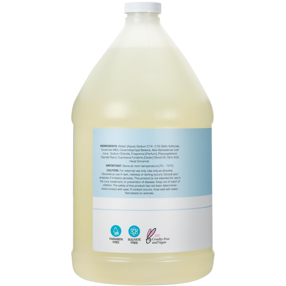 Ginger Lily Farms creamy lather texture demonstrating conditioning benefit