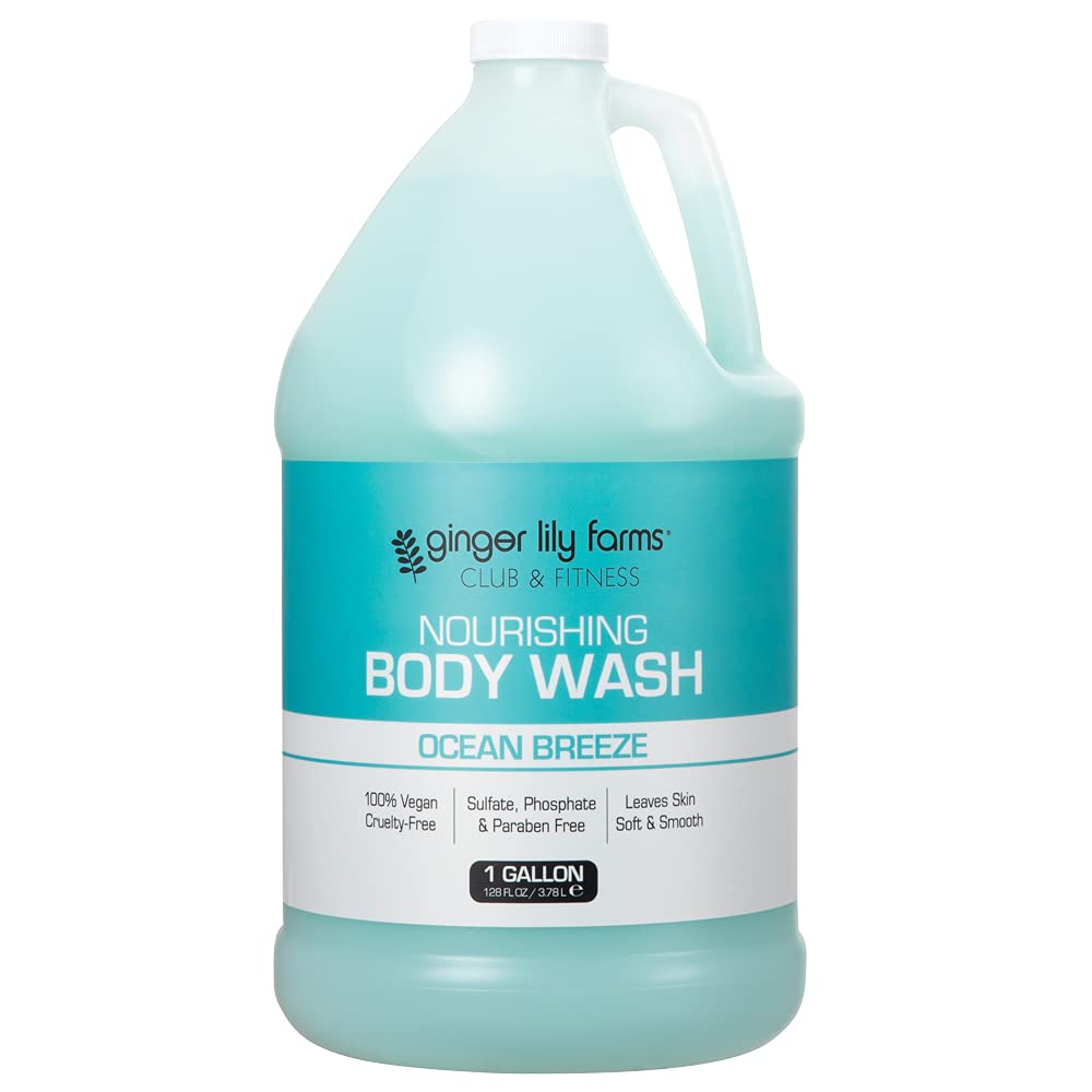 Ginger Lily Farms front packaging showing gallon refill and clean branding benefit