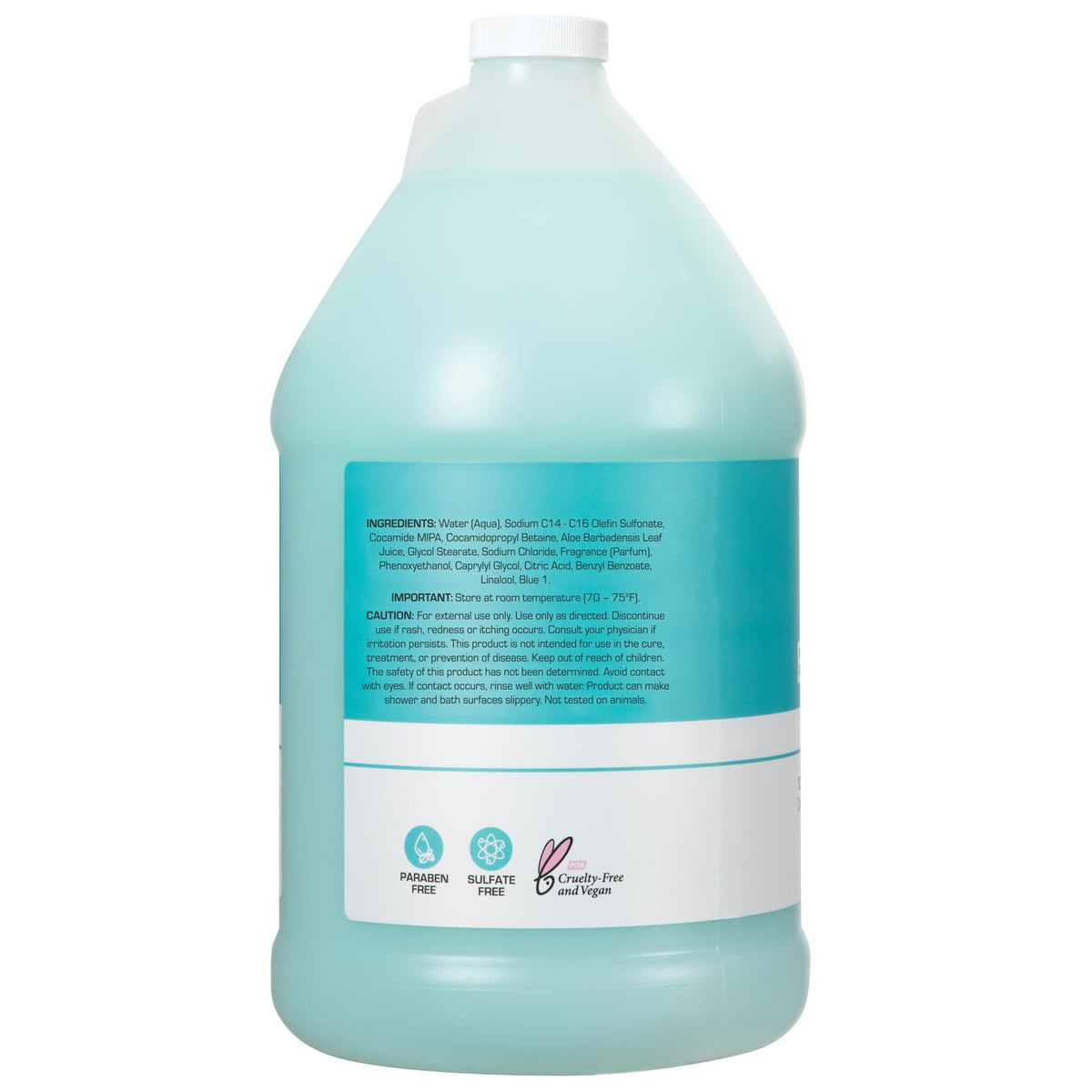 Ginger Lily Farms pouring gel texture into hand showing smooth lathering benefit