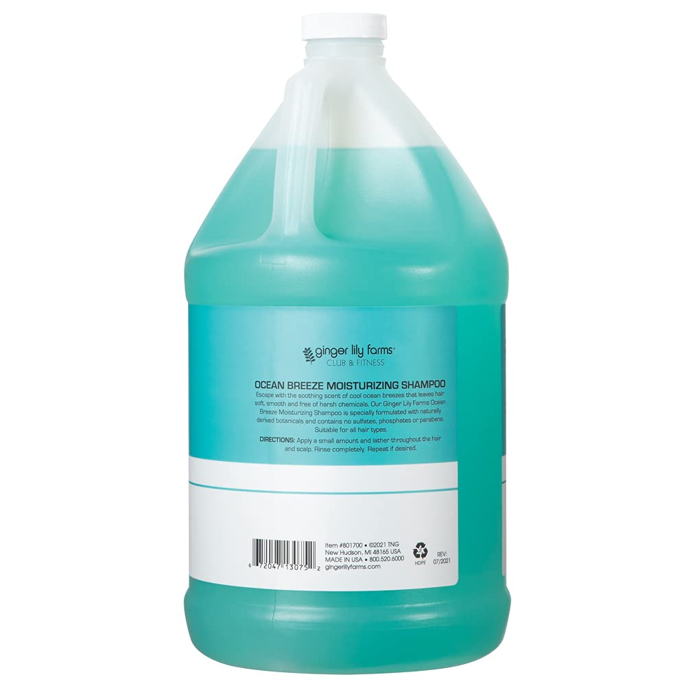 Ginger Lily Farms pouring refill into dispenser for easy eco-friendly reuse