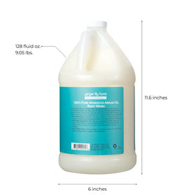 Ginger Lily Farms pouring refill into dispenser to save plastic and money