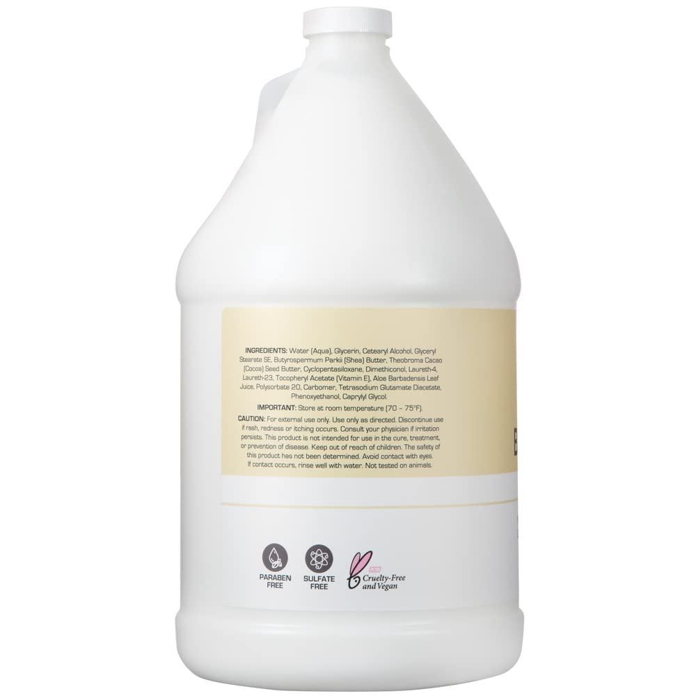 Ginger Lily Farms gallon fitted with pump dispenser for easy use in clubs and spas saving time