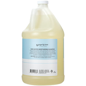 Ginger Lily Farms shampoo texture close-up highlighting creamy moisturizing formula