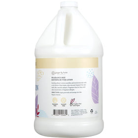 Ginger Lily Farms lotion pouring from container highlighting easy refill