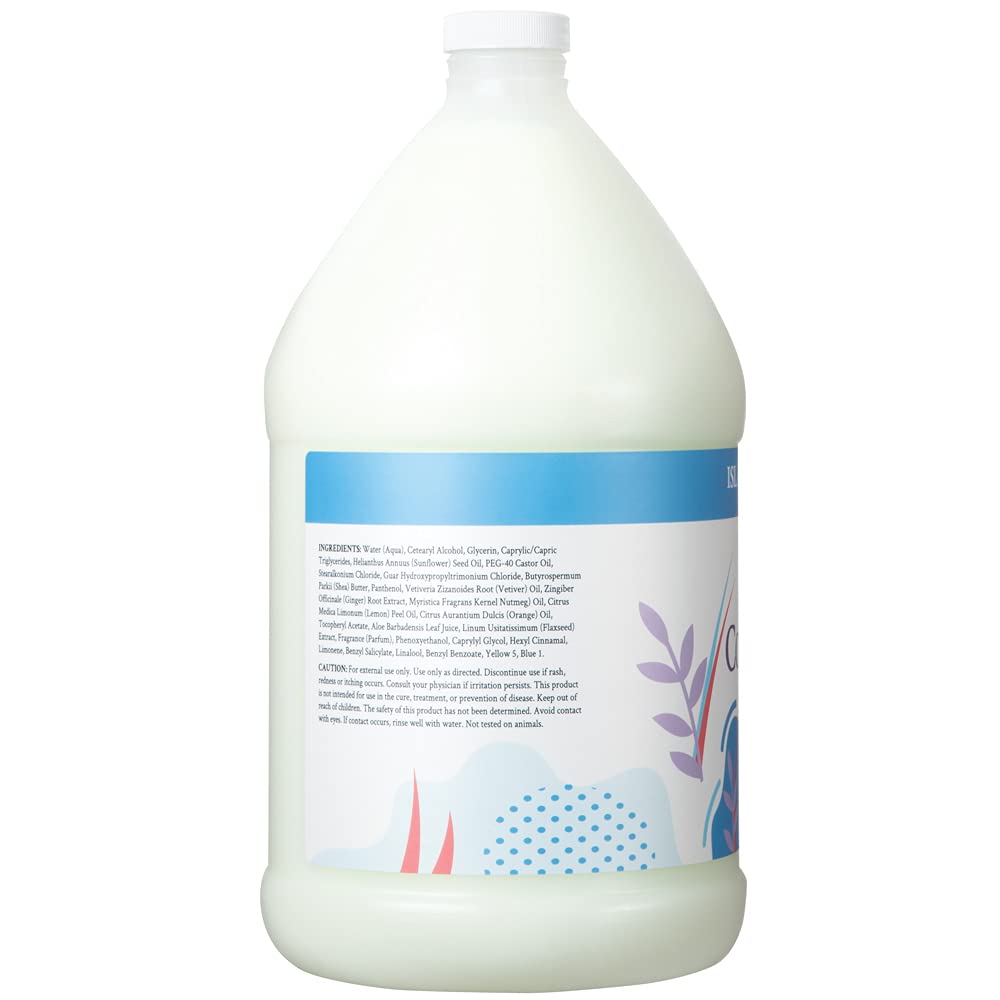 Ginger Lily Farms conditioner texture on hand demonstrating smooth hydration