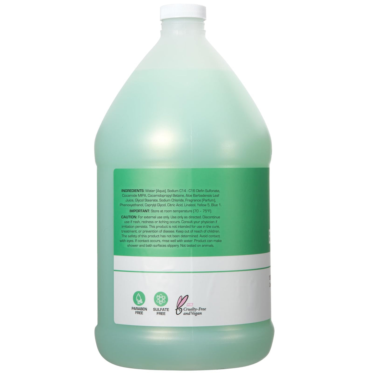 Ginger Lily Farms cream-like lather texture close-up demonstrating gentle hydration