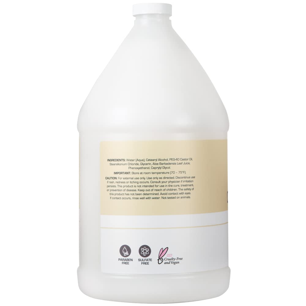 Ginger Lily Farms creamy conditioner texture with aloe for lightweight hydration