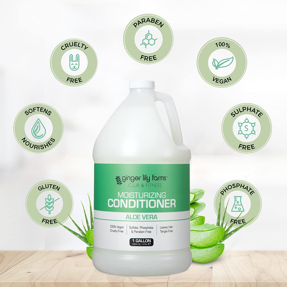 Ginger Lily Farms creamy conditioner texture close-up for visible hydration benefit