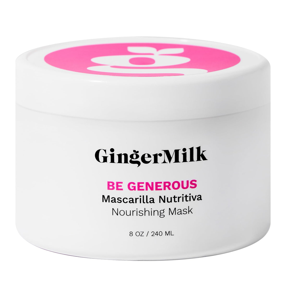 Ginger Milk jar on bathroom shelf in lifestyle scene suggesting daily routine integration and care