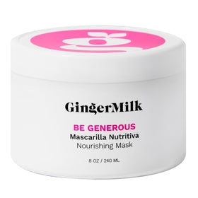 Ginger Milk jar on bathroom shelf in lifestyle scene suggesting daily routine integration and care