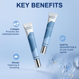 GingLePrune pipette applying serum to under-eye demonstrating precise control