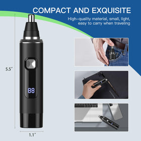 Ginity compact pen-size held in hand for portable, travel-ready convenience