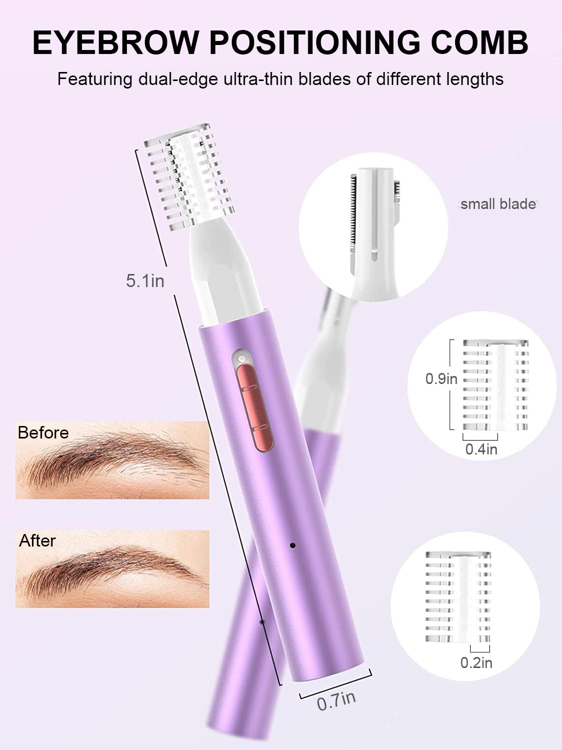 Ginity dual-edge blades detail demonstrating precise, painless cutting