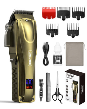 GinJee gold clippers front view showing sleek design and professional look