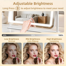 GioeDa touch control panel detail for fast brightness adjustments benefit