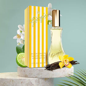 Giorgio close-up of tuberose and gardenia notes highlighting floral richness