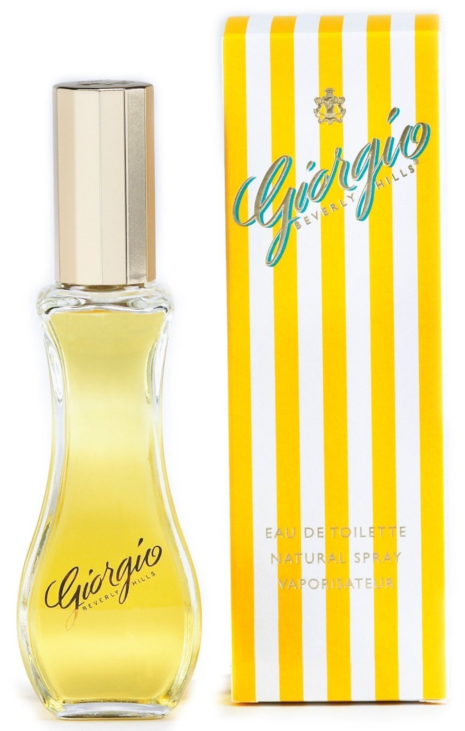 Giorgio front bottle showing elegant packaging and easy daily use