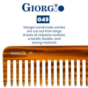 GIORGIO comb detangling wet curly hair for easier styling benefit