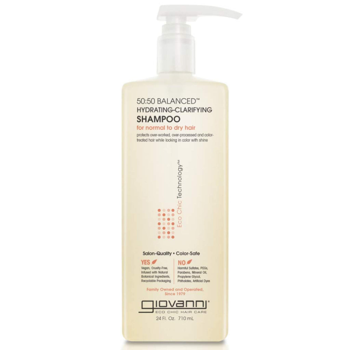 GIOVANNI front bottle shot showing label and 24 fl oz size for informed purchase