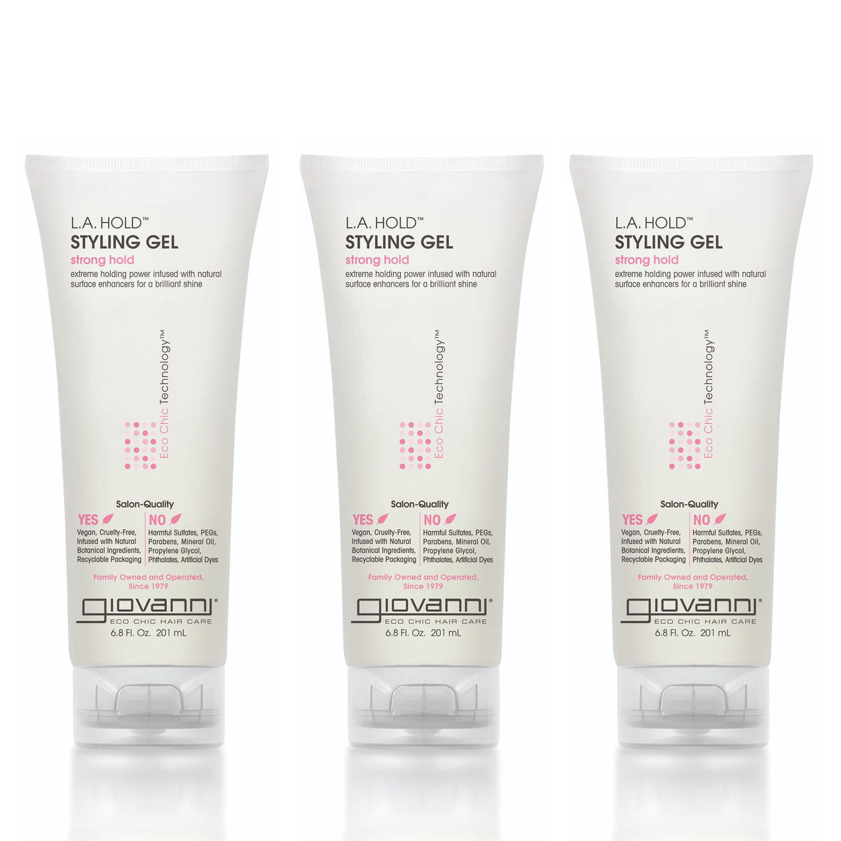 GIOVANNI front packaging showing label and trio pack for reliable hold