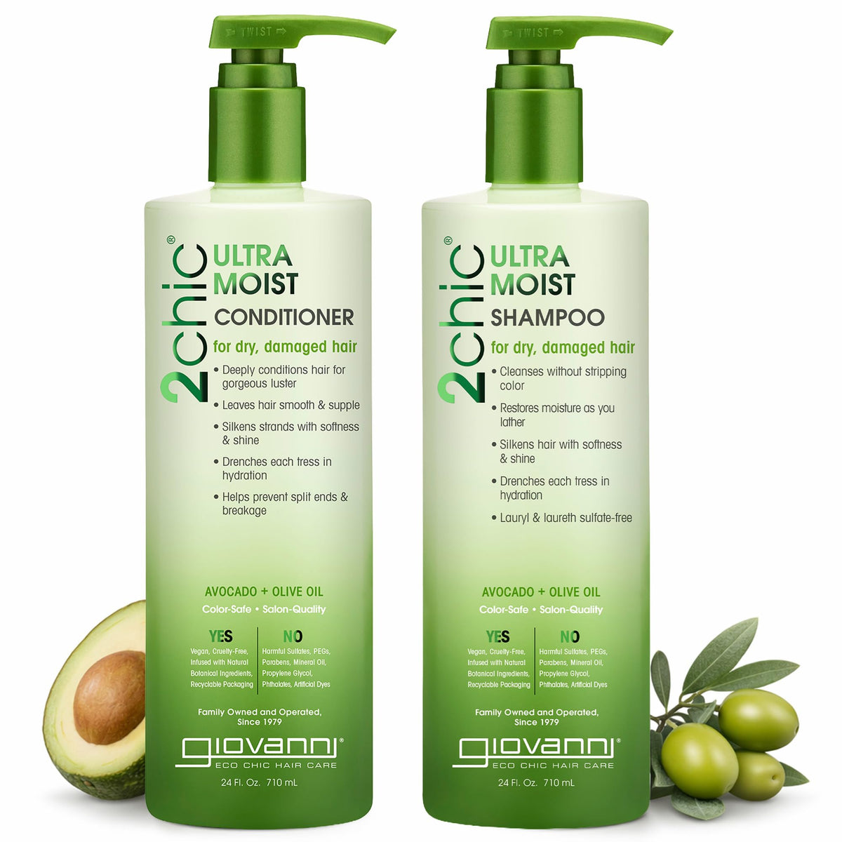 Giovanni front packaging shot showing bottles and benefits