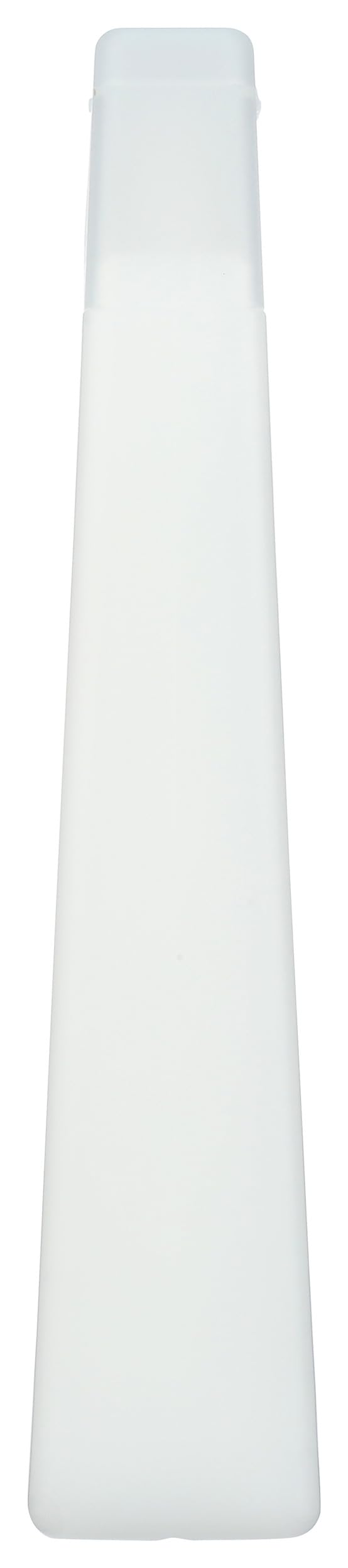 GIOVANNI bottle next to hand to show 8.5 fl oz size and portability