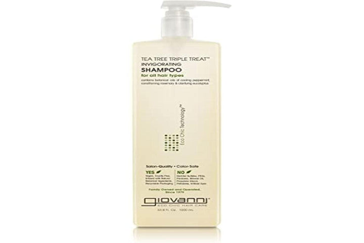 GIOVANNI front packaging showing liter bottle and cooling botanical benefits