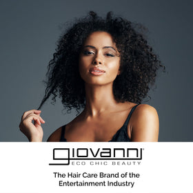 GIOVANNI shampoo foam texture close-up showing gentle lather and clarity