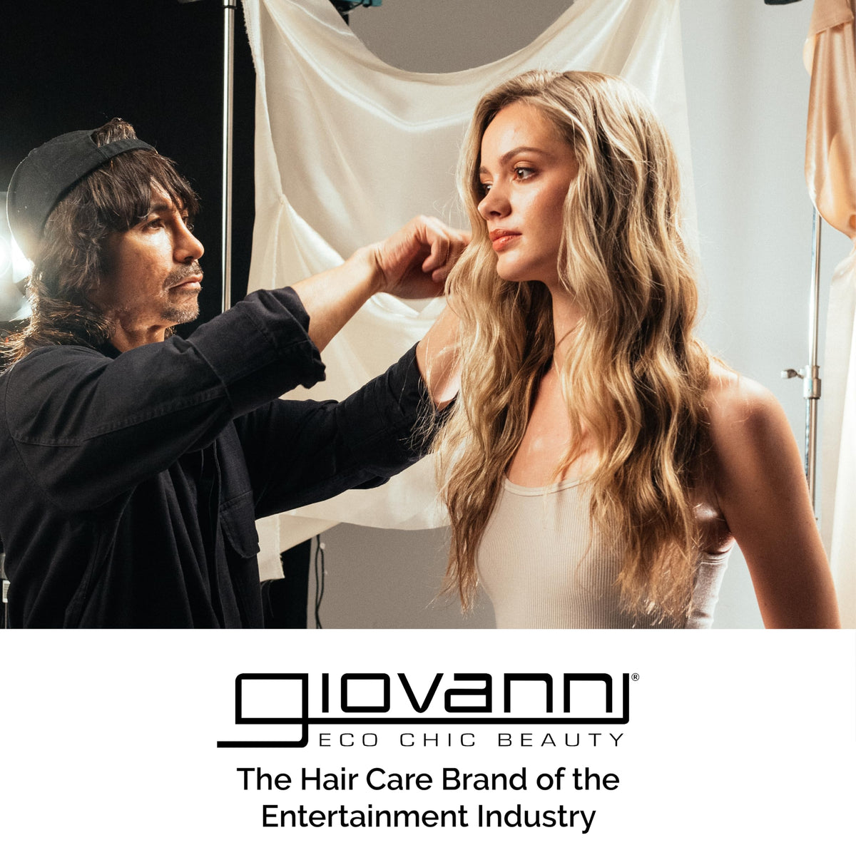 GIOVANNI styled short hair showing defined separation and natural finish benefit