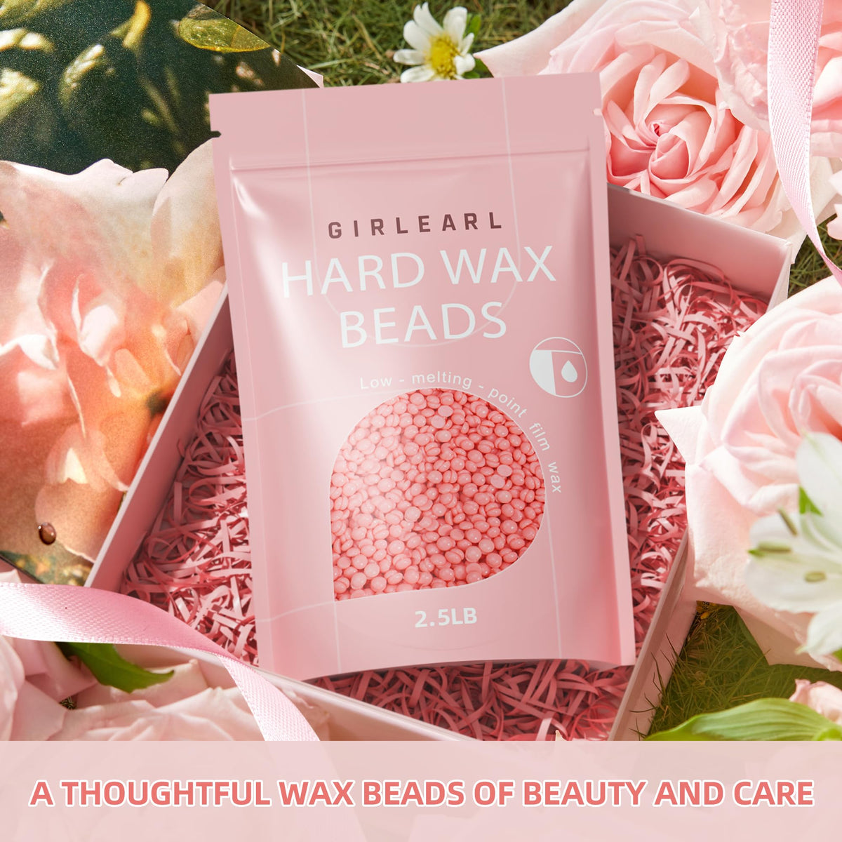 GIRLEARLE applied to bikini area for Brazilian waxing, precise grip with reduced irritation