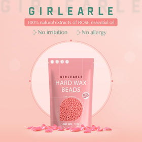 GIRLEARLE rose wax beads close-up highlighting smooth texture and gentleness